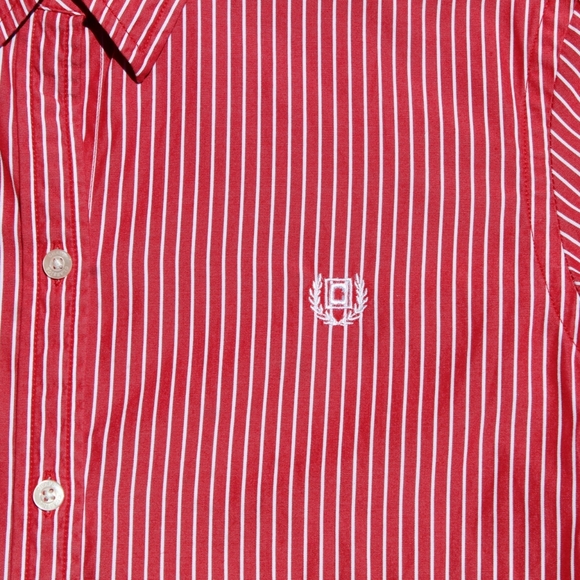 Chaps Classics Red & White Stripped Button… - Picture 4 of 4